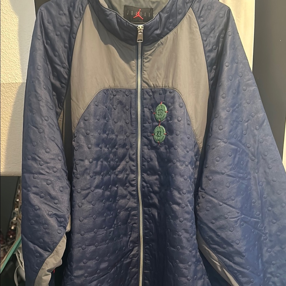 Jordan x CLOT Navy and Gray Jacket - New